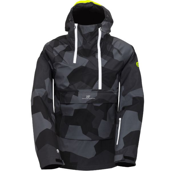 camo pullover windbreaker